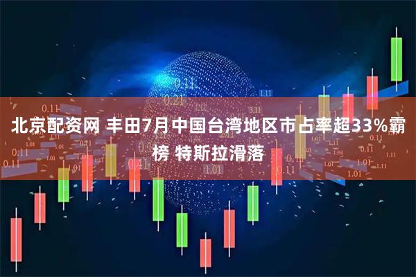 北京配资网 丰田7月中国台湾地区市占率超33%霸榜 特斯拉滑落